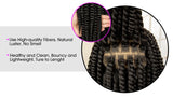 16 Inch Brown Twisted Braided Bob Wig | Full Lace | Kanekalon Fiber | For Black Women