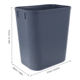 Grande poubelle carrée de 15 L, poubelle de cuisine en plastique, panier à déchets sous l'évier, bureau, conception peu encombrante, entretien facile