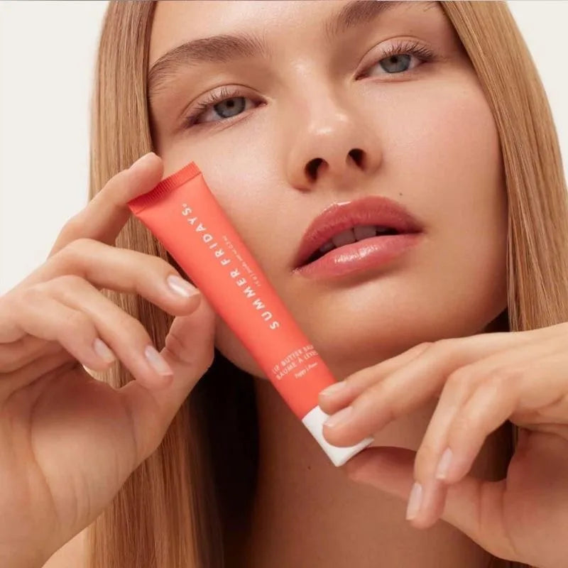 Summer Friday's Vanilla Beige Lip Balm Moisturizing Transparent Lipstick Set Lip Makeupv Smooth Soft Tube Mirror Lip Gloss