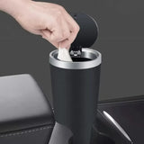 Dustbin Car Trash Can Convenient Click Open Cover Car Garbage Bin Cup Shaped Mini Desktop Trash Can Outdoor