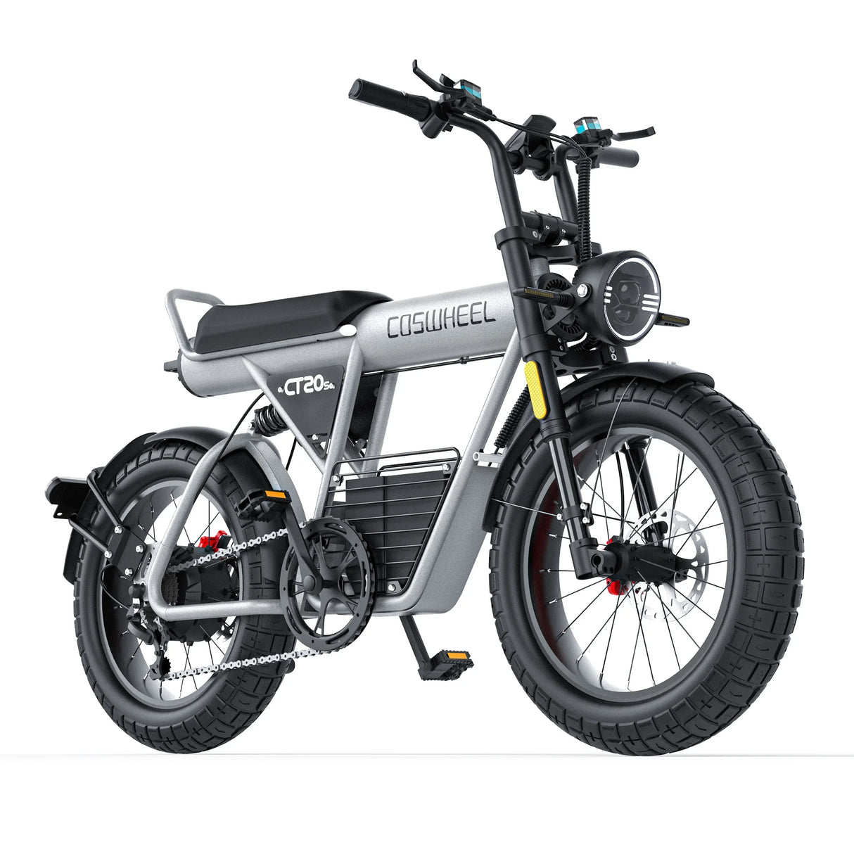 Bicicleta eléctrica para adultos Coswheel GT20S, 1500 W, 48 V, 27,5 Ah, para desplazamientos diarios, bicicleta de montaña eléctrica con neumáticos anchos de 20 pulgadas.