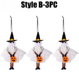 DIY Halloween Hanging Ornaments Fabric Pumpkin Ghost Skull Bewitching Decor Home Party Spooky Season