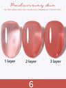1-30pcs PSK Nude Pink Color Nail Art Ice Transparent Bare Color Nail Enamel 2025 New Net Red Popular White Gel Nail Polish