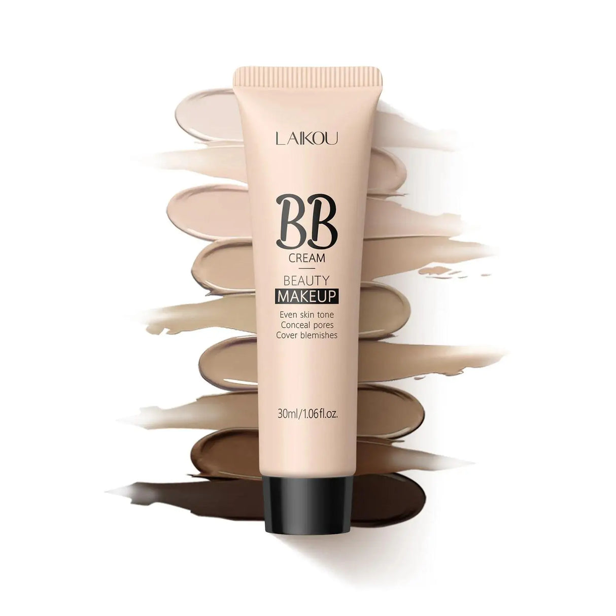 Natural Finish Foundation Cream 30ml Lightweight BB Cover Dark Circles Pores Oil Free Long Lasting Makeup Base