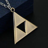 Breath of the Wild Vintage Necklace for Men Women LoZ Game Triforce Triangle Amulet Choker Necklace Cosplay Party Jewelry Gifts - Lootquake