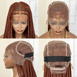 350# Blonde HD Full Lace Braided Wig | Knotless Box Cornrows | Crochet Braids | Synthetic Braids for Black Women