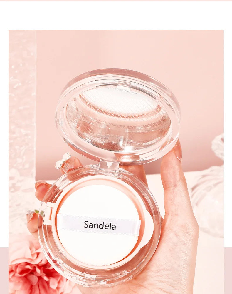 Base de maquillaje hidratante mate y sedosa de SANDELA, de larga duración, con cojín de aire, crema BB y CC en cojín