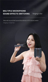 Altavoz Bluetooth portátil, subwoofer estéreo de 360 grados, resistente al agua IPX7, con iluminación, compatible con TF, TWS, inalámbrico, 40 W, para exteriores.