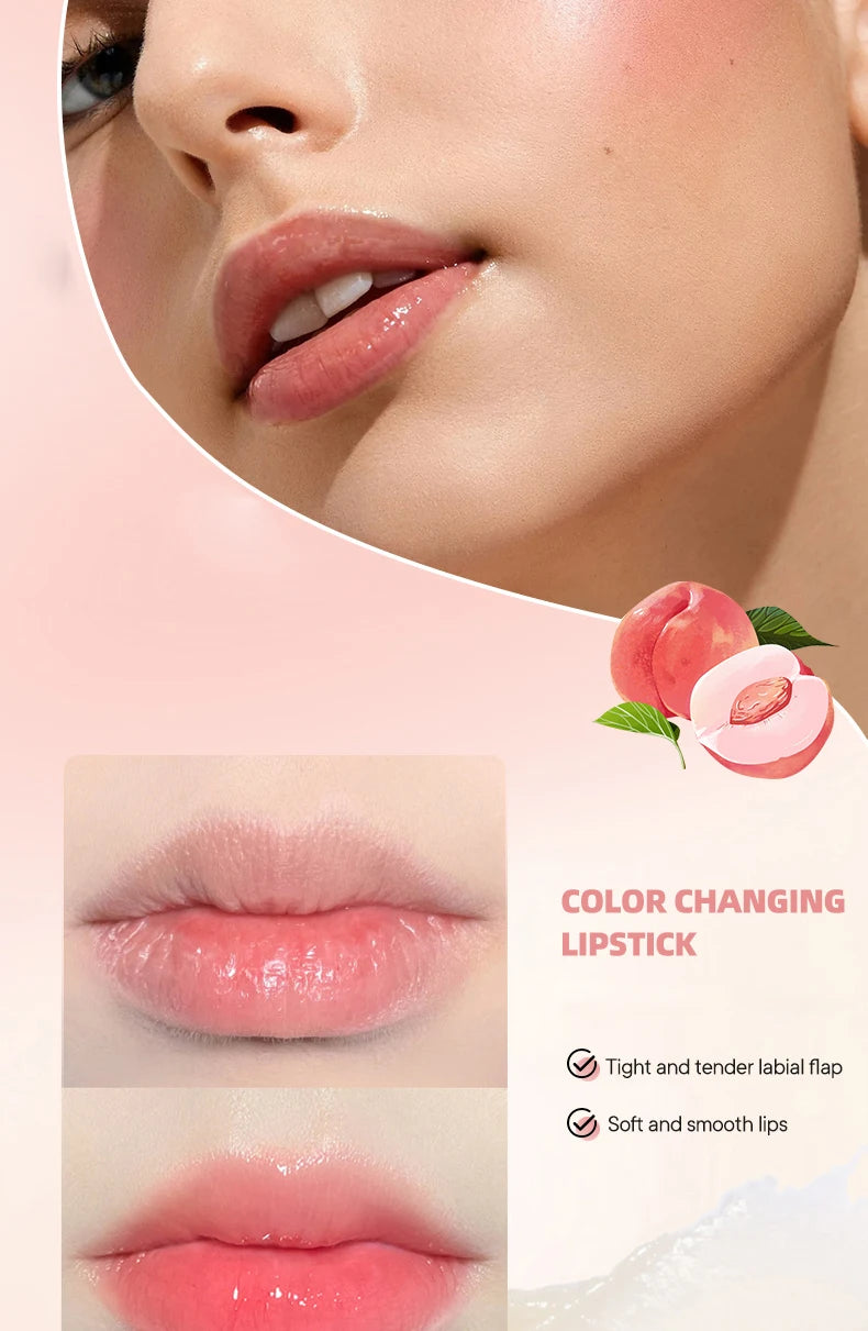 Fruit flavored moisturizing lipstick, neutral and natural, lip care, used to moisturize and prevent dryness, care for lip skin