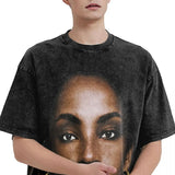 Retro Sades Singer Washed T Shirts Streetwear Hip Hop Novelty T-Shirt Tees Tops Men Women Cotton Harajuku Summer - Lootquake