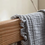 Maillard Cotton Blankets Four Layers Of Gauze Sofa Cover Blanket With Tassel AB Side Office Nap Decorative Bed Muslin Blanket