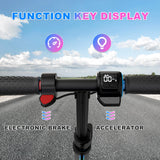 Trottinette électrique EVERCROSS TECH EV06C, pliable 6,5 pouces pour enfants de 6 à 12 ans, jusqu'à 15 km/h et 8 km, écran LED