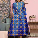 Plus Size 5XL VONDA Bohemian Maxi Long Dress 2024 Women Printed Sundress Fashion Long Sleeve Vestidos Casual Loose Robe - Lootquake
