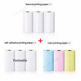 57x30mm Thermal Printing Paper Color White Semi-Transparent Thermal Printing Roll Paper For Kid Instant Print Camera Label Paper