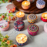 Coffret de bougies parfumées, 1 pièce, motif arabe islamique, pot de bougie parfumée, sans fumée, pour couples, bougies d'encens romantiques