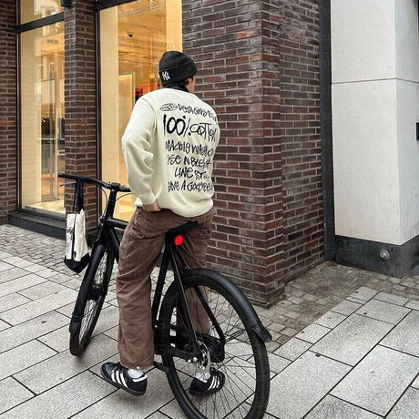 Men Sweater Winter Letters Graphic Pullover Harajuku Casual Loose Cotton Streetwear Sweater Women Hip Hop Knitted Sweater Unisex - Lootquake