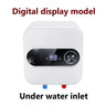 Calentador de agua eléctrico instantáneo con almacenamiento de agua de 8L, aislamiento térmico rápido, pantalla digital, perilla de control del termostato, entrada de agua hacia arriba y hacia abajo