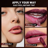 5Color Liquid Peel-off Lip Gloss Waterproof Long-lasting Matte Lipstick Non-stick Cup Makeup Moisturizing Lip Tattoo Pigment