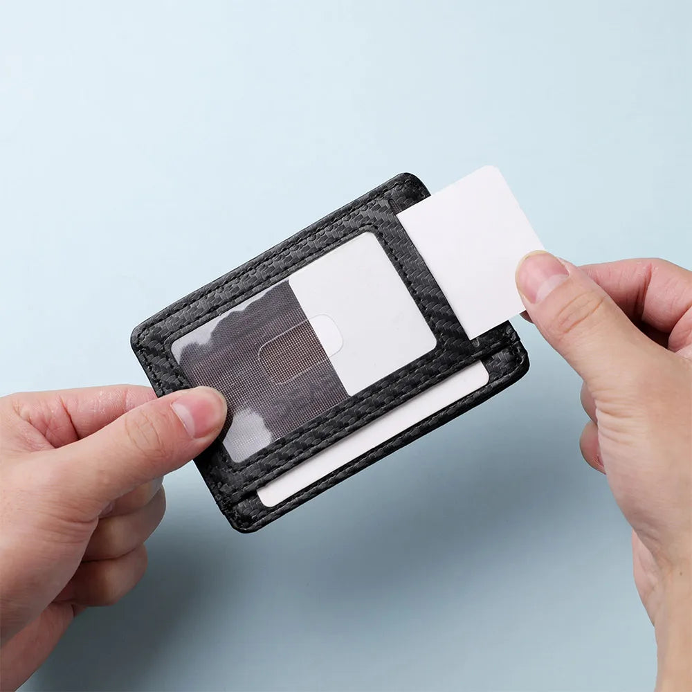 Ultra-thin PU Leather Wallet Credit Card ID Card Holder Male Business ID Card Case for Male And Female Card Holders