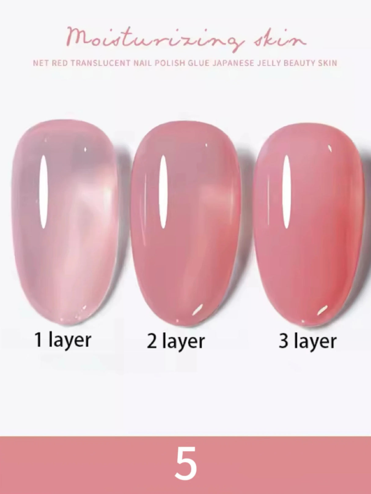 1-30pcs PSK Nude Pink Color Nail Art Ice Transparent Bare Color Nail Enamel 2025 New Net Red Popular White Gel Nail Polish
