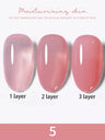 1-30pcs PSK Nude Pink Color Nail Art Ice Transparent Bare Color Nail Enamel 2025 New Net Red Popular White Gel Nail Polish