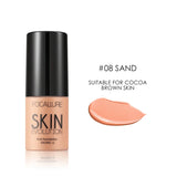 Base de maquillaje Focallure de 8 colores, base líquida, crema de cobertura total, corrector, hidratante, maquillaje facial.