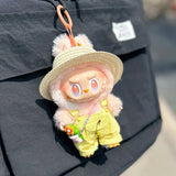 Vêtements de poupée Labubu Big Into Energy, combinaison d'été de remplacement avec chapeau de paille et ceinture pour Ropa Labubu