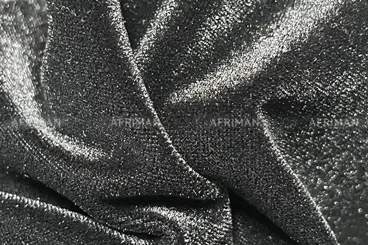 Women Heavy Rhinestone Bead Sexy Backless High Neck Waist Bag Hip Slimming Velvet Long Dress - Lootquake