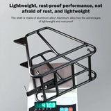 Cycling Cargo Rack Luggage Touring Carrier Racks Front Pannier Rack for Cycling Equipment Stand Footstock for Enhanced Stability