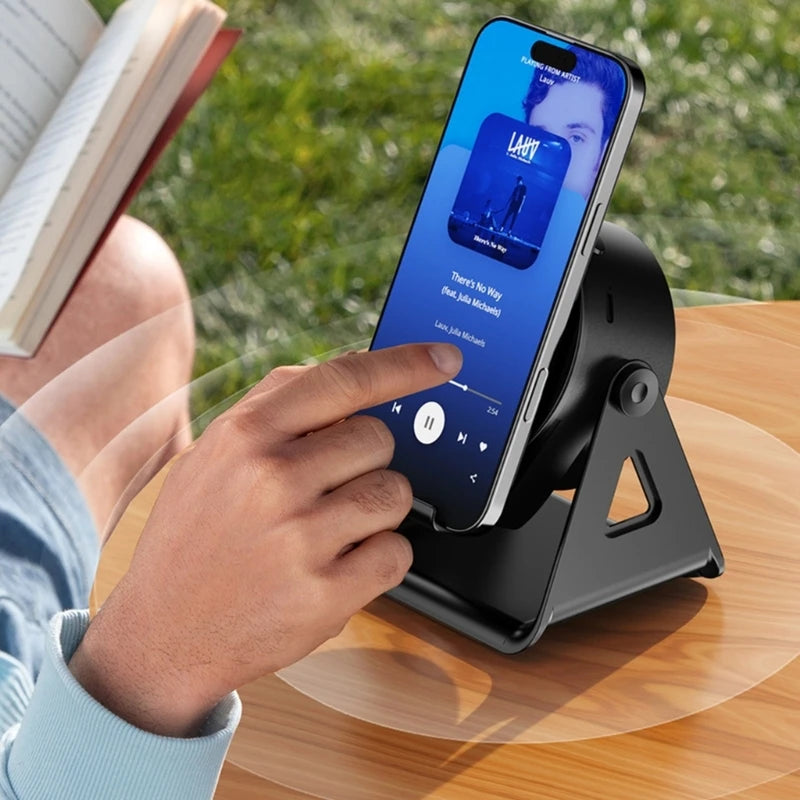 Bluetooth Speaker Adjustable Desktop Lazy Tablet Bracket Support Portable Wireless Speaker Phone Holder Stand with RGB Light