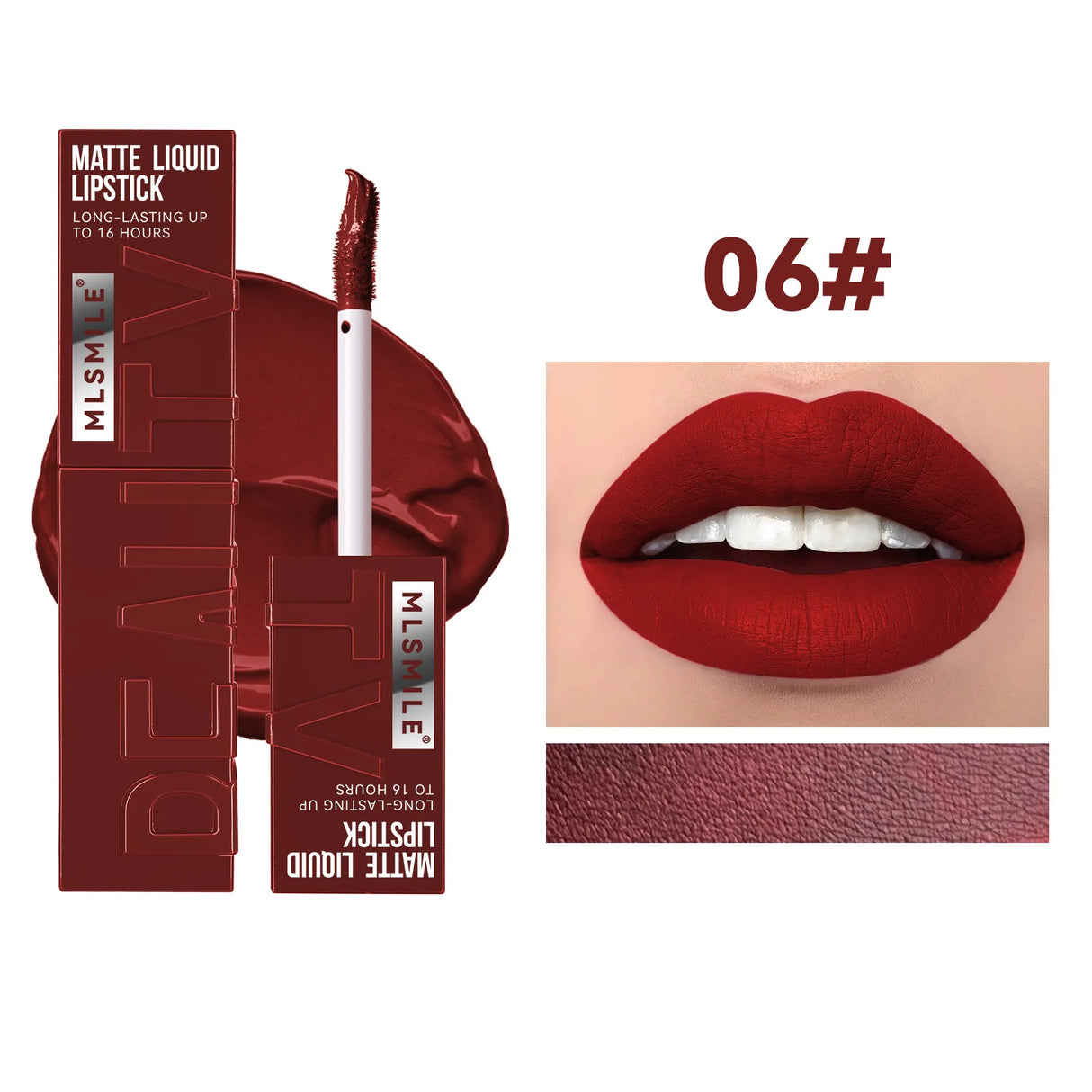 Rouge à lèvres liquide mat 6 couleurs, longue tenue, teinte antiadhésive, brillant à lèvres nude, waterproof, maquillage