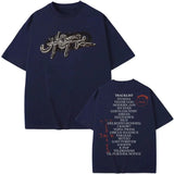 Rapper Cactus Jack Tshirt UTOPIA Album Graphics T-shirts Men's Hip Hop Pure Cotton Tees Male Casual Oversized T Shirt Streetwear - Lootquake