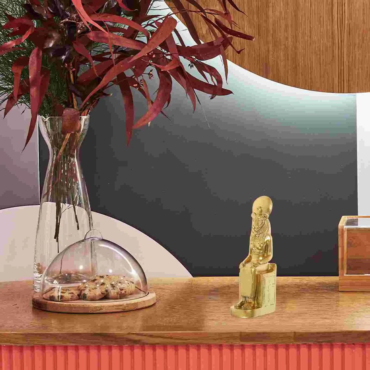Sphinx Statue Egyptian Figurine Sculpture Sand Set Ancient Resin Office Decorative Artware
