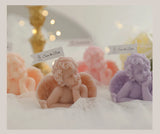 Vela perfumada con forma de ángel para decoración de habitación, estilo nórdico, que alivia la fatiga y crea un ambiente festivo para bodas y cumpleaños.