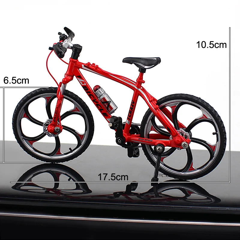 Creative Alloy Bicycle Model Ornament Mini Metal Bike Toy Collectible