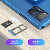 Tablette PC Android 5G BDF-Y7 de 10,1 pouces, Octa Core, 8 Go de RAM, 256 Go de ROM, 4G LTE, 5G, Wi-Fi, double SIM, double caméra, 8 000 mAh