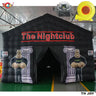 Tente gonflable portable pour discothèque, 7 x 5 m, machine à brouillard et lumière disco, cube noir, livraison gratuite