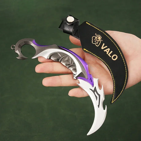 16cm Valorant Game Weapon Big Melee Reaver 2.0 Karambit Knife Metal M4 Samurai  Alloy Model Desk Decoration Display Gift Toy - Lootquake