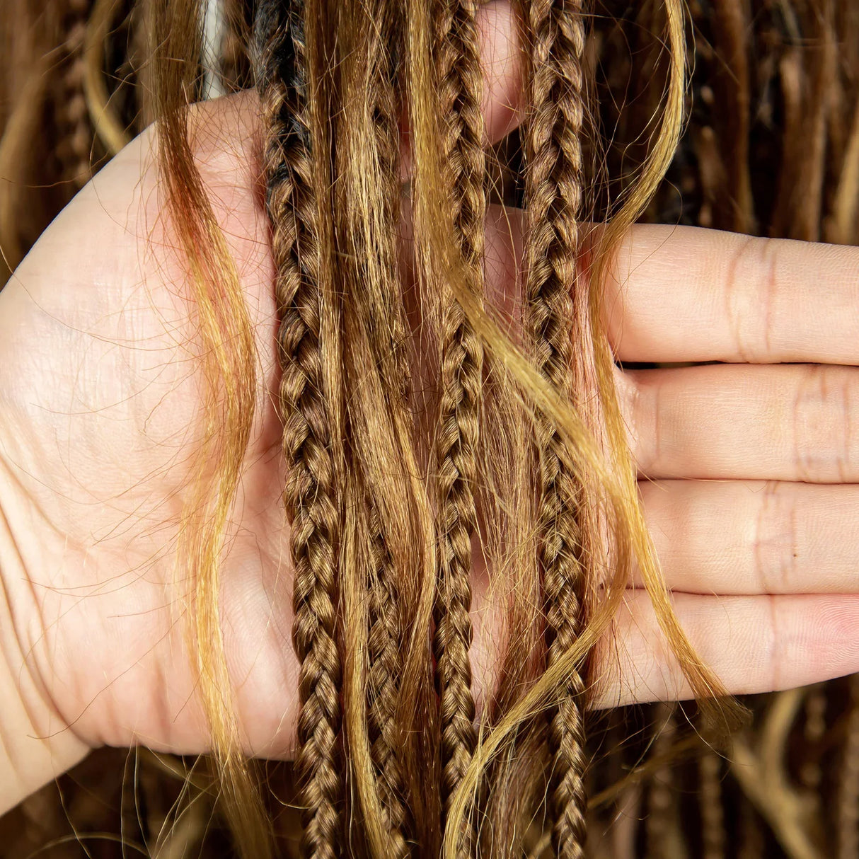 34" Boho Knotless Box Braids Wig | HD Full Lace | Ombre Twist | Baby Hair