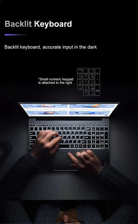 Ninkear A15 Plus Gaming  Laptop AMD Ryzen™ 7 5825U 4.5Ghz 15.6' FHD IPS 32GB DDR4 1TB SSD Backlit Keyboard Fingerprint Unlock - Lootquake