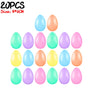 10/50PCS Colorful Easter Eggs Plastic Fillable Bird Pigeon Eggs DIY Craft Easter Party Home Decoration Funny Kids Opening Toys - Lootquake