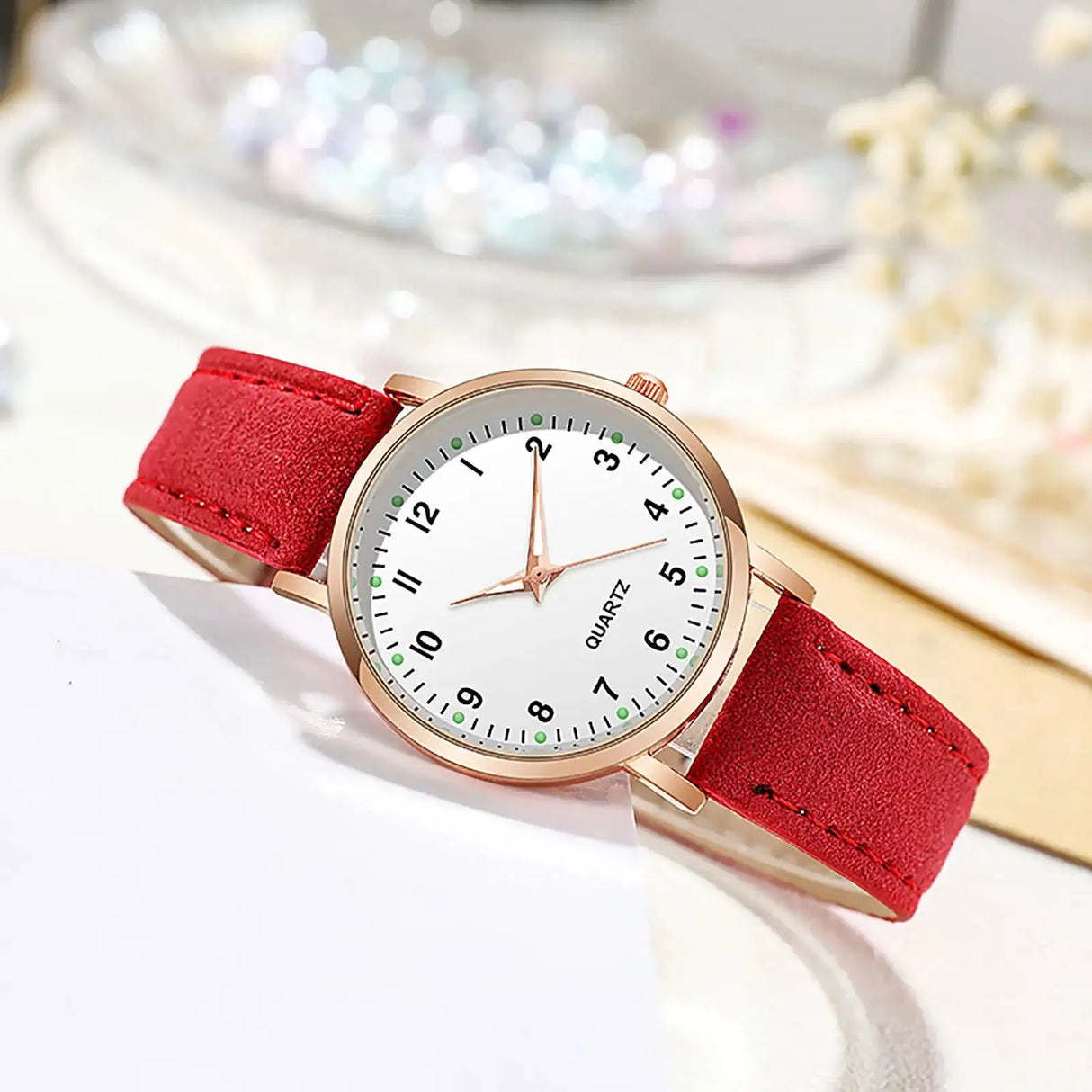 Reloj Mujer Fashion Watch For Women Leather Belt Watches Ladies Luxury Analog Quartz Luminous Wristwatch Clock Relogio Feminino - Lootquake