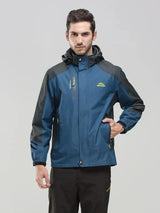 Men Autumn Jacket Camping Hiking Trekking Windbreaker Waterproof With Hood Spring Outdoor Sports Travel Climbing Coats - Lootquake