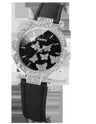 6PCS/Set Women Watch Set Rhinestone Quartz Wristwatch Butterfly Element Dial Watch Set Butterfly Jewelry Set Gift For Girls - Lootquake