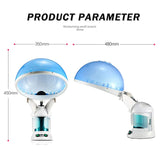 Vaporisateur vapeur pour le visage et les cheveux, humidificateur, brumisateur nano chaud, vaporisateur d'ozone pour le visage, hydratant pour les cheveux, appareil à vapeur pour salon à domicile