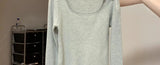 2025 New Long-sleeved Sweaters for Women Slim-fitting Square-neck Bottoming Shirts for Autumn Winter High-end Low-neck Tops - Lootquake