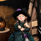 Halloween Witch Decoration Elf Boy Girl Doll Christmas Pendant Ornaments Home Decor Elf Hanging Decoration New Year Gifts