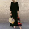 Women's Fashion Casual Loose Big Swing Half Sleeve Long Dress Floral Holiday Maxi Dress Plus Size Vestidos Longos Robe - Lootquake