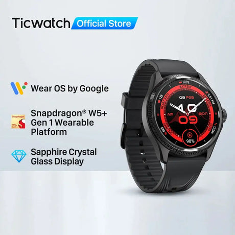 TicWatch Pro 5 Enduro Wear OS Smartwatch for Men 90Hrs Battery 110+ Workout Modes 7/24 Heart Rate Compass and Android Compatible - Lootquake