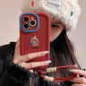 Cute Cartoon Bear Lanyard Phone Case For iPhone